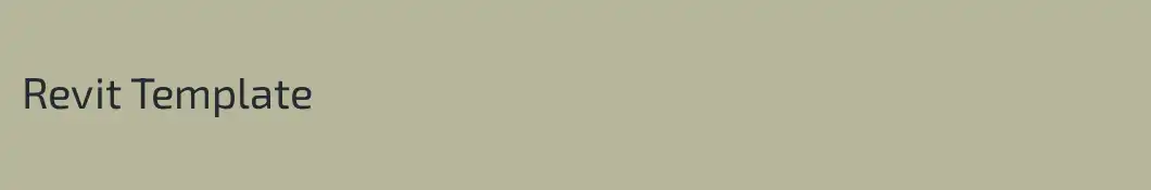 Revit Template
